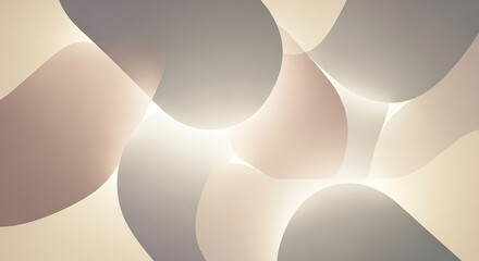 Organic flowing abstract shapes creating soft pastel background
