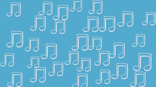 note music pattern background motion