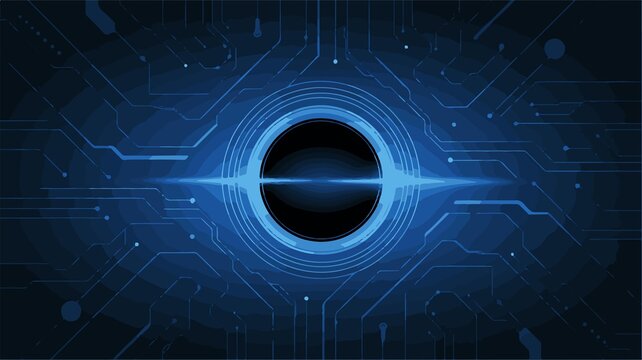 Abstract futuristic technology background with digital binary elements