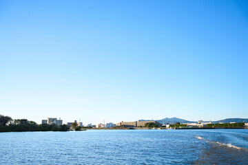 霞ヶ浦から望む筑波山