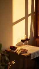 A quiet evening unwind, far from the bustling Thanksgiving table manner, capturing a serene moment that's anything but a day meme or turkey funny, yet perfectly relaxing