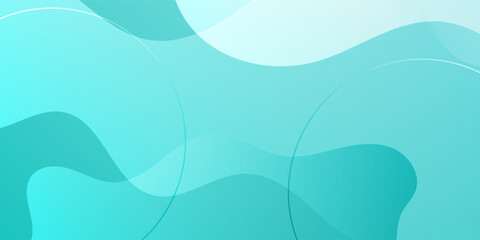 Abstract light blue geometric background with circles design. abstract background with wavy line.