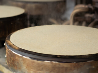 Chinese snack: multigrain machine-made pancake
