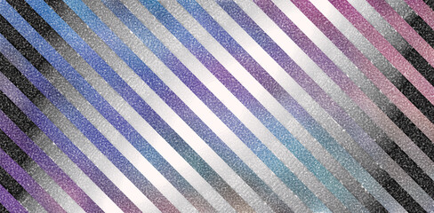 Abstract Watercolor Diagonal Stripes Background with Shimmer and Metallic Texture