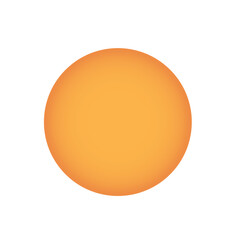 Bright Orange Sun Orb With Subtle Texture Isolated On Transparent Background Simple Celestial Body Orb