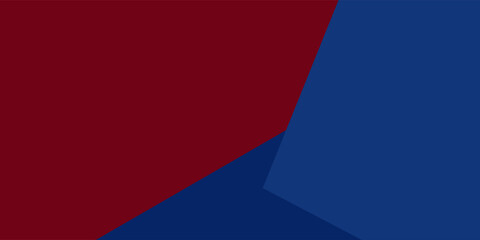 Abstract blue red banner geometric shapes background. Vector abstract graphic design banner pattern presentation background modern.