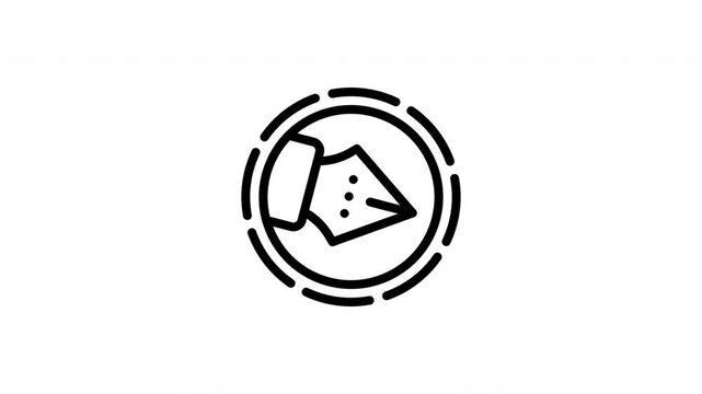 Fountain pen icon in circle outline. Suitable for logos, icons, design elements, stationary products, writers, calligraphy businesses, and brand identity.
