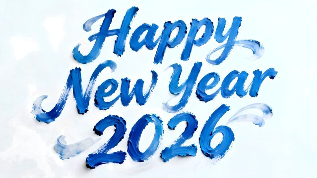 Welcome 2026 with vibrant, modern lettering perfect for New Year's promotions and a fresh start, inspiring optimism and joyful celebration - Powered by Adobe