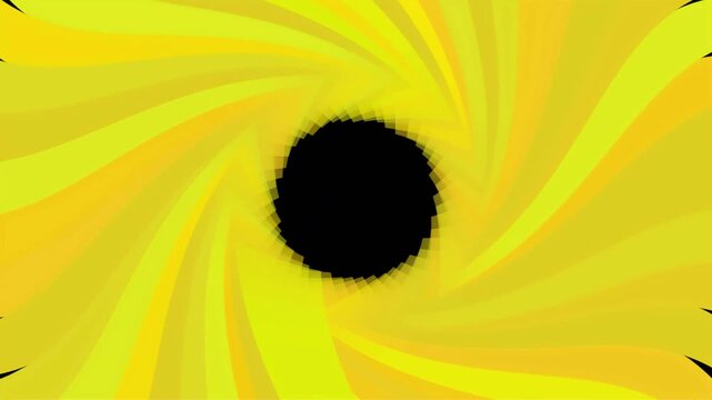 hypnotic, spiral, yellow, background, loop, motion, abstract, optical, illusion, swirl, vortex, rotating, pattern, seamless, hypnotize, bright, vibrant, glowing, dynamic, animation, psychedelic, energ