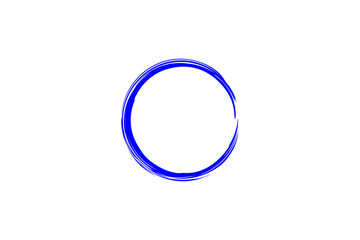 Abstract glowing blue ring of light against a deep black background creating a cosmic or futuristic effect