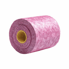 Roll of Pink Fibrous Material
