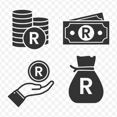 South African Rand Currency Stack for Financial Investments, Business in South Africa, and Foreign Exchange Trading Success - Secure Future