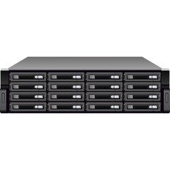 Server Rack With Multiple Hard Drive Bays In A Data Center Environment Featuring A Clean Gray Metallic Exterior And Subtle Lighting For Technology Concepts