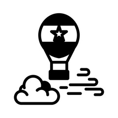 Air balloon icon