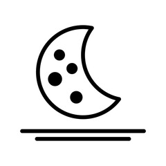 Crescent moon icon