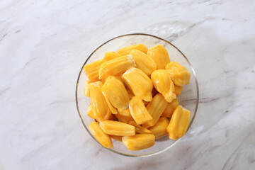 Top View Peeled Jackfruit Nangka