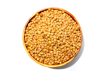 Lentils are small brown legumes rich in protein and fiber