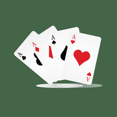 vector illustration of ace fo...