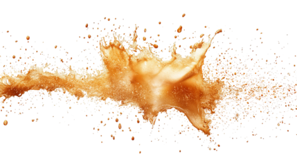 Dynamic capture of a liquid explosion, showcasing complex shapes against a black backdrop