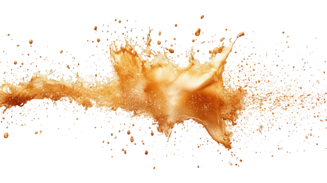 Dynamic capture of a liquid explosion, showcasing complex shapes against a black backdrop