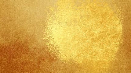 Naklejka premium 金箔の月 丸イメージの背景イラスト