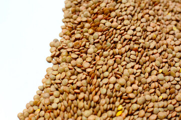 Lentils are small brown legumes rich in protein and fiber