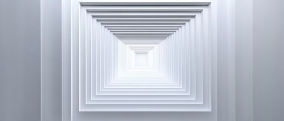 White color technology concept geometric square background. square 3d Modern Abstract white background design. Minimal geometric white light background abstract modern design template