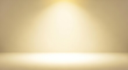 Elegant bright beige studio backdrop with soft lighting for product photography and virtual events, perfect for professional presentations