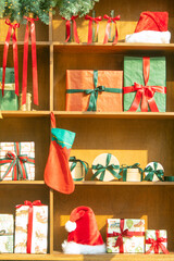 크리스마스 선물박스들