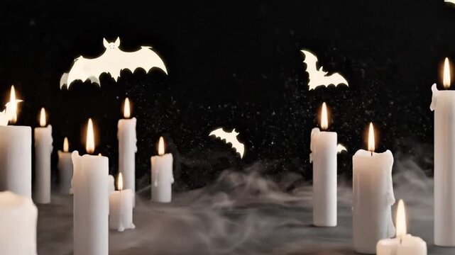 candles in the hallowen

