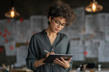 woman reading a book