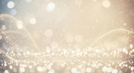 Elegant celebration background with bokeh lights and golden sparkles for festive holiday designs and magical events