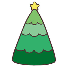 三角ツリーのイラスト