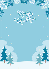 シンプルで可愛い冬の背景素材