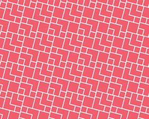 The geometric pattern with lines. Seamless vector background. White and pink texture. Graphic modern pattern. Simple lattice graphic design