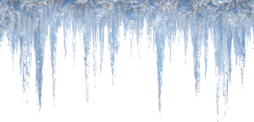 Icy icicles winter frozen cold ice hanging sharp frost