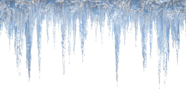 Icy icicles winter frozen cold ice hanging sharp frost