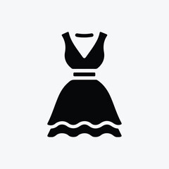 Woman dress, sexy dress, lady dress icon