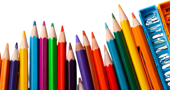 Color pencil school supply art tool bright creative education