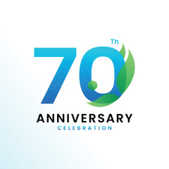 70 Th Anniversary Celebration Modern design number collection