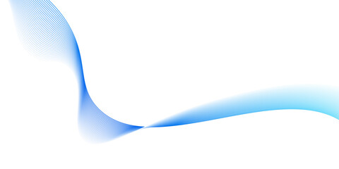 abstract blue wave line ,Vector abstract colorful wave lines blue on white background, Technology abstract lines on white background .Curve wave seamless pattern design,