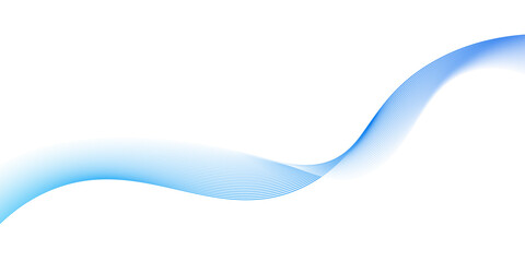 abstract blue wave line ,Vector abstract colorful wave lines blue on white background, Technology abstract lines on white background .Curve wave seamless pattern design,