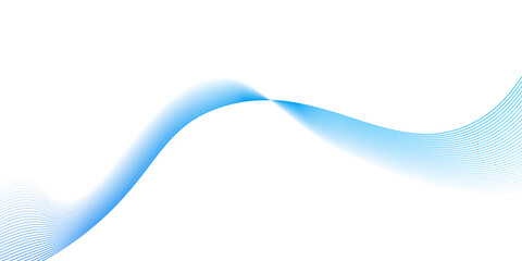 abstract blue wave line ,Vector abstract colorful wave lines blue on white background, Technology abstract lines on white background .Curve wave seamless pattern design, © MD SAGOR