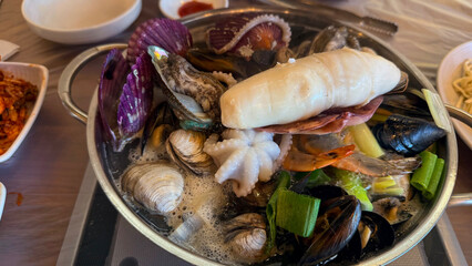 먹을것, 조개류, 물고기, 식사, 신선, 번호판, 요리, 맛있는, 백, 건강한, 미식가, 날 것의, 굴, 점심, 홍합, 바다, 껍데기, 고립시키는