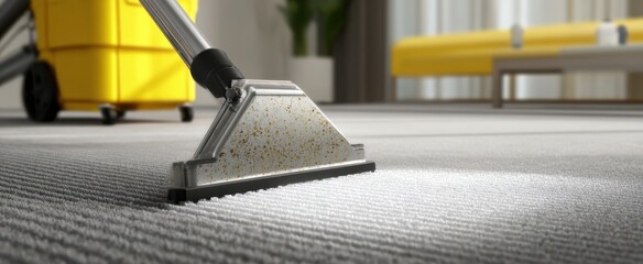 The Carpet Extractor Wand Deep Cleaning Vacuum Head in Bright Modern Interior