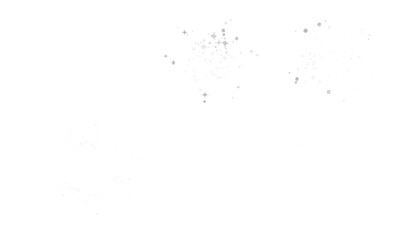 Obraz premium Abstract glowing white particles and light streaks forming a cosmic nebula pattern isolated on transparent background