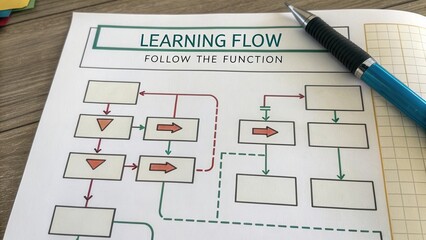 Learning Flow Chart for Visualizing Processes and Functions in Educational Settings and Professional Environments