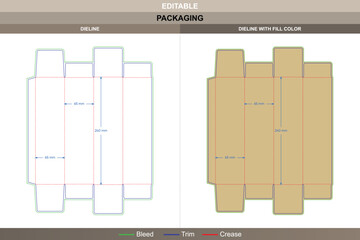 Agarbatti box dieline produced through vector alignment enhancing printing quality while keeping layout firm tuck end die line holds incense stick box securely closed