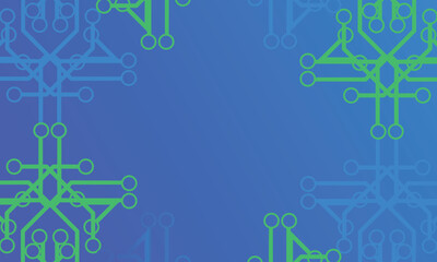 Abstract Electronic Circuitry Background with Futuristic Digital Network Pattern