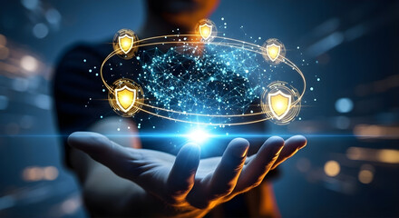 Cybersecurity Technology Digital Data Protection Concept